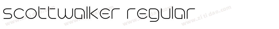 scottwalker regular字体转换
